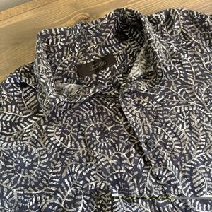 Tasso Elba Men's Medium Silk Linen Blend Short Sleeve‎ Button Up Shirt Top